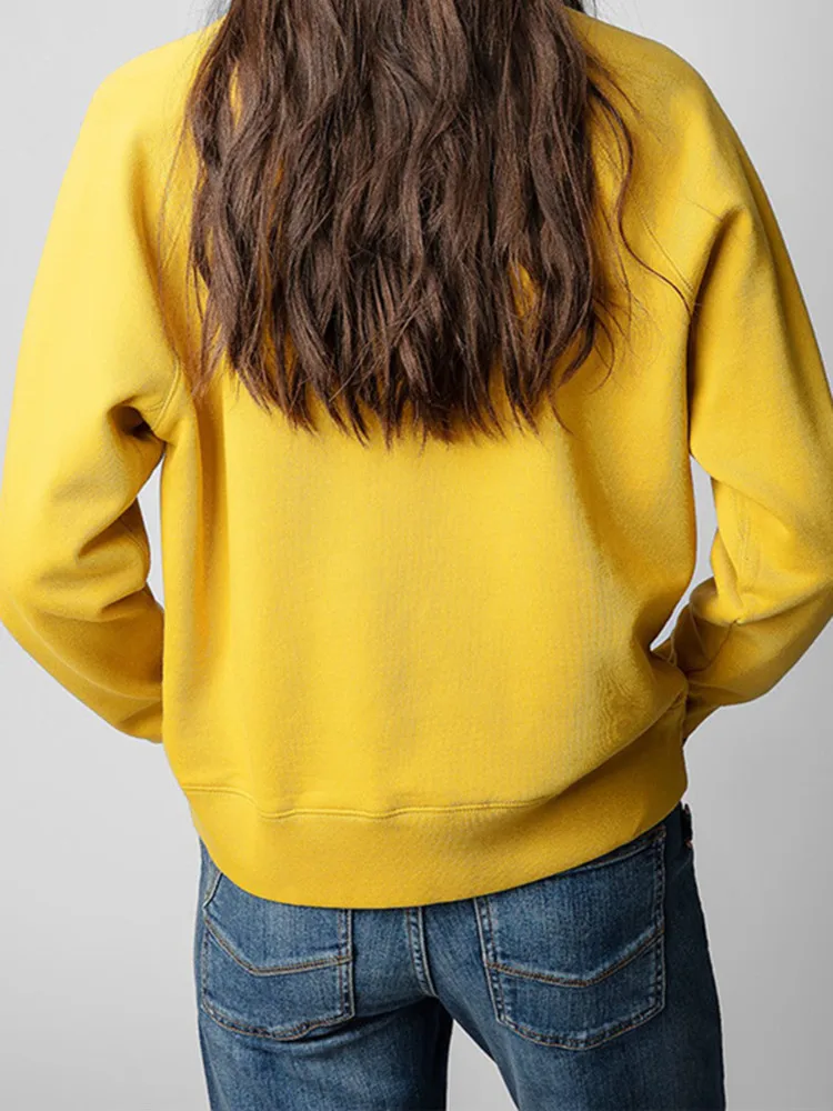 Embroidered Women Sweatshirts Embroidered Winter Sweatshirt Women's