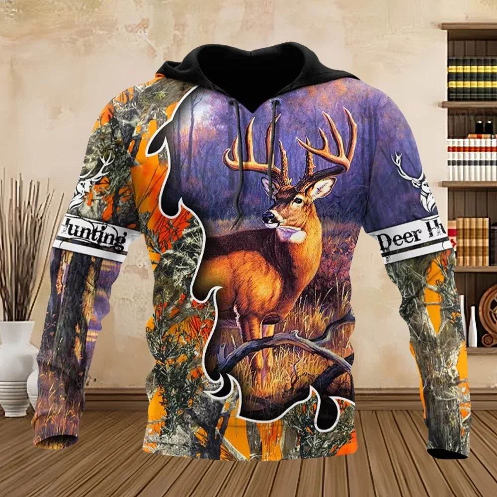 Men’s 3D Deer Hoodie 4
