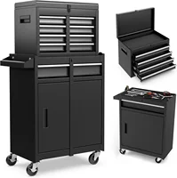 Tool Chest Cabinet Rolling- Heavy Duty Material & Lockable Top-Box & Storage Cabinet for Garage and Workshop - 5-Draw 1