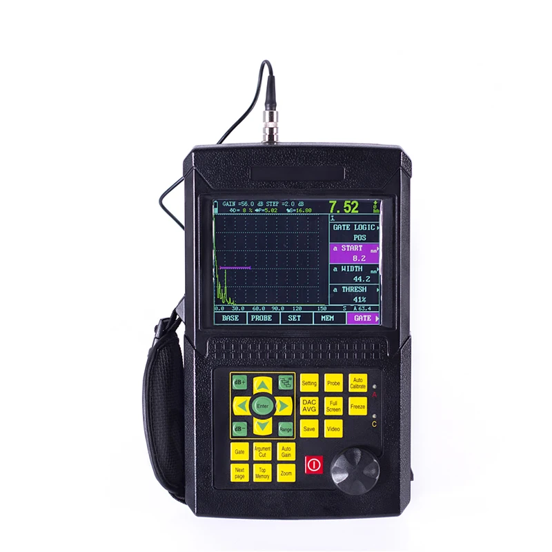 Leeb510 Ultrasonic Flaw Detector Testing Gauge Equipment with Automatic Calibration Probe DAC AVG Scanning Range 0-6000mm