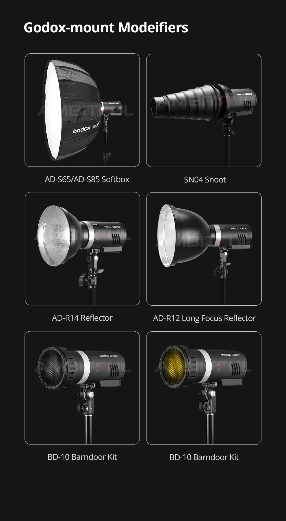 Godox AD300Pro Outdoor Flash Light 300Ws TTL 2.4G 1/8000 HSS with 2600mAh Batter