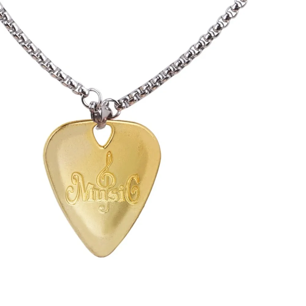 Description Picture 6 of itemMediator Guitar Necklace Pick Triangle Gestures Metal Guitar Plectrum Bass Guitar Adhesive Guitar Pick Collares Pendant Ukulele