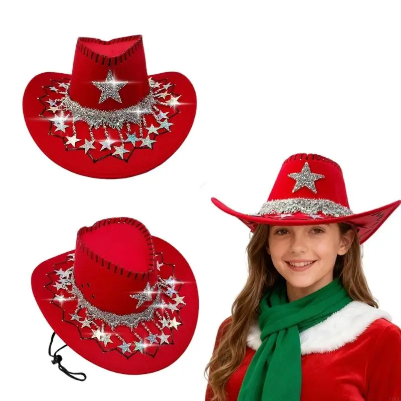 Mehrzweck-Mütze westlichen Stil, Weihnachtsstern-Details, hochwertiger Wollmischstoff, angenehm zu tragen, für Erwachsene und – Detail 10