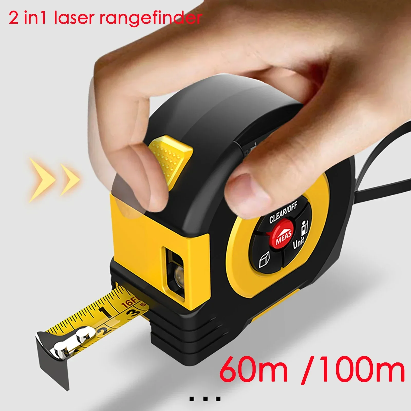 

100m/40m/60m Laser Distance Meter Rangefinder Laser Measure Distance Meter Surveying Equipment Tape Measur Retractable 5m Tape