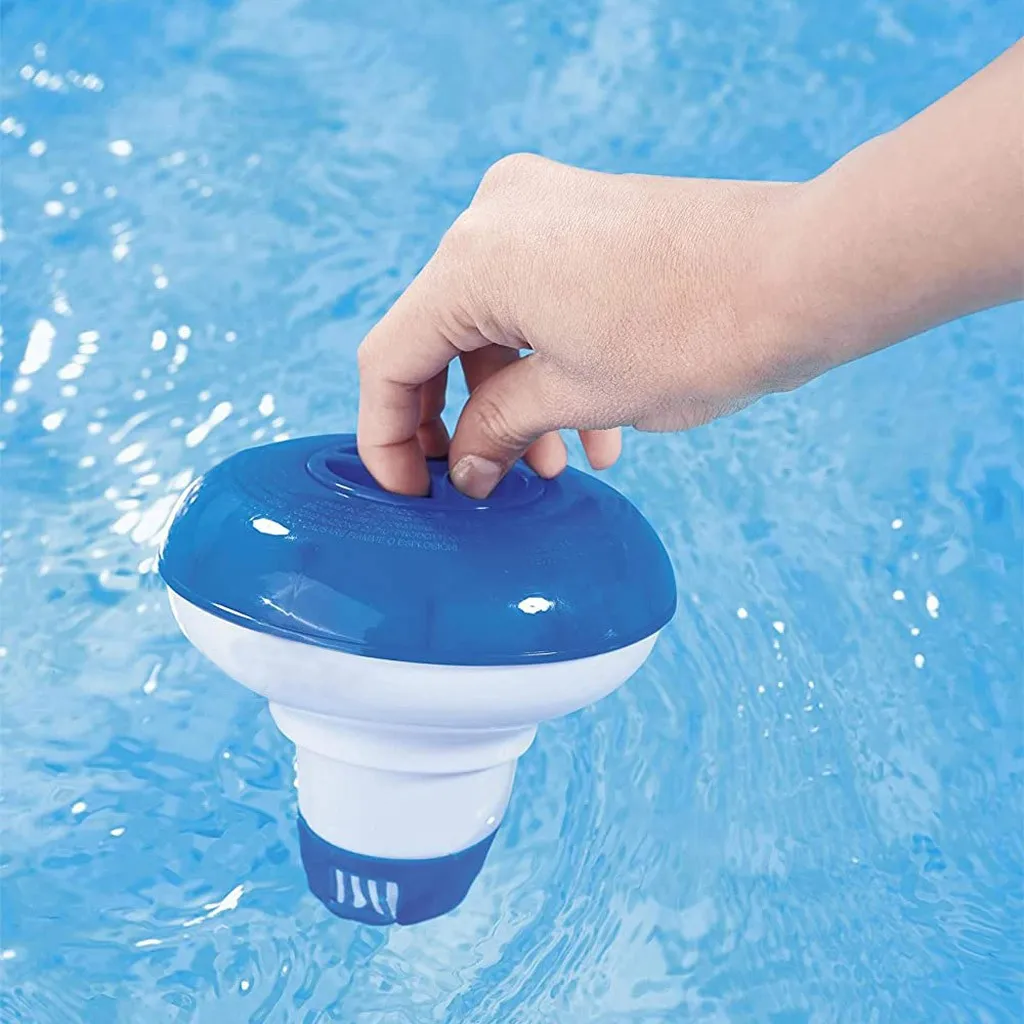 100g comprimés piscine nettoyage tablette flottant chlore spa distributeur  chimique tw