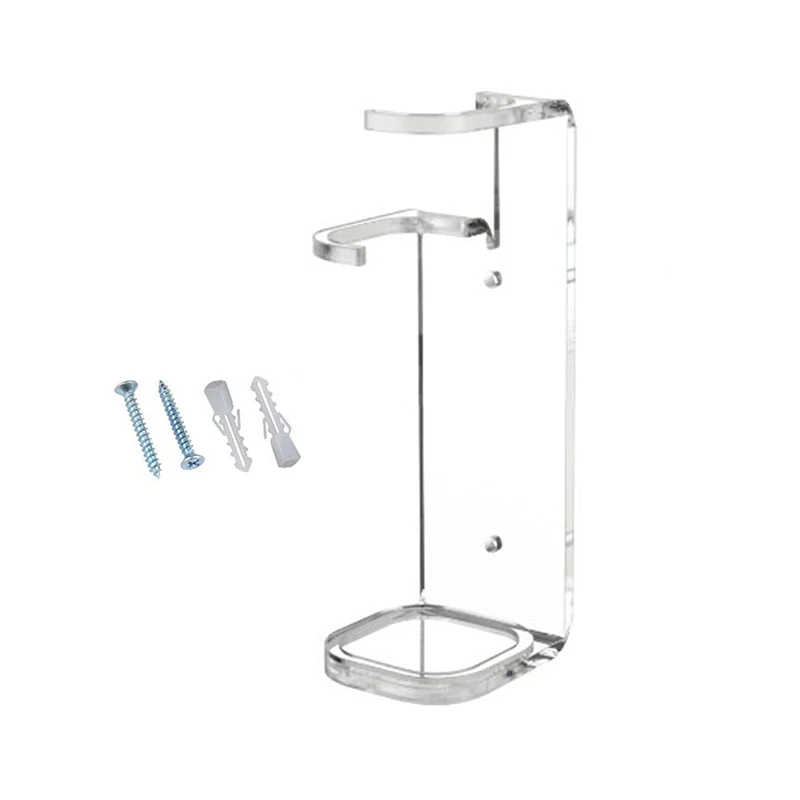 1pc Acrylic Clear Light Saber Stand Simple Sword Organizer For Exhibition Hall Restaurant Wall Mount Storage Rack With Screws 3