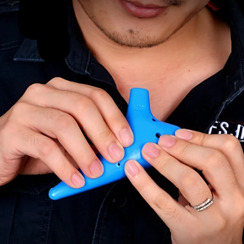 1PC 12-hole Ocarina Resin Plastic Alto C Tuning Multicolor Flute Adult Children's Instrument ceramic ocarina handmade ocarina