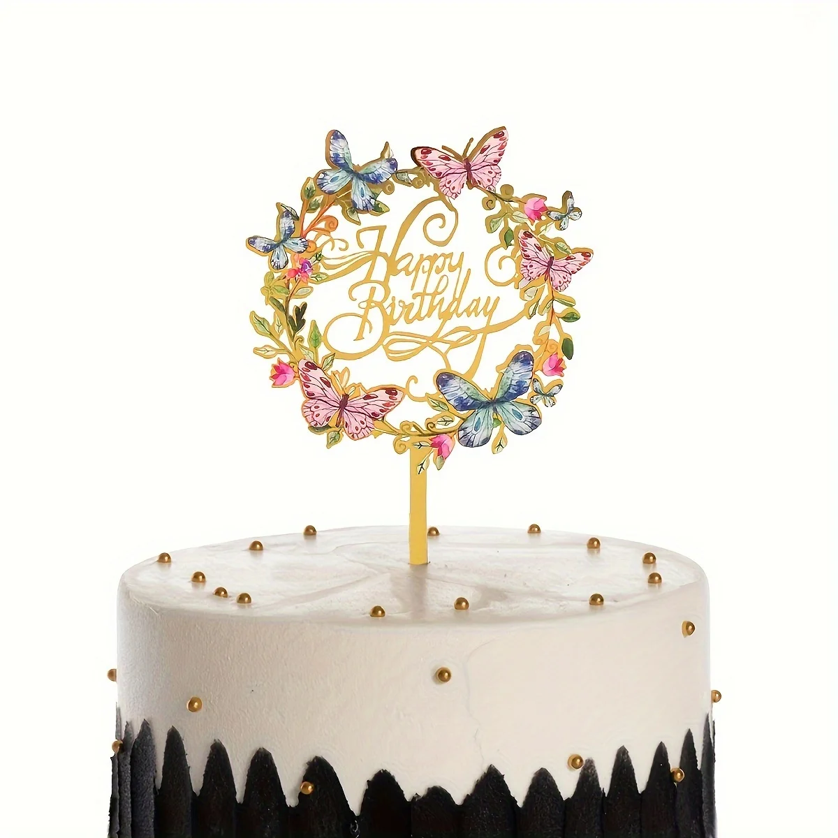 1pc-Happy Birthday Cake Decoration for Birthday Party