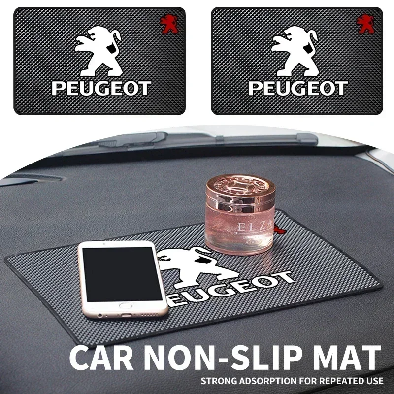 Car Non Slip Mat Phone Holder Pad Accessories 1pcs For Peugeot 206 207 307 3008 2008 308 408 508 301 208