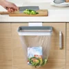 1PC  Garbage Hanging Bag Kitchen Trash Storage Rack Bag Hook Scouring Pad Dry Shelf Holder Kitchen Organizer Dish Rack 1