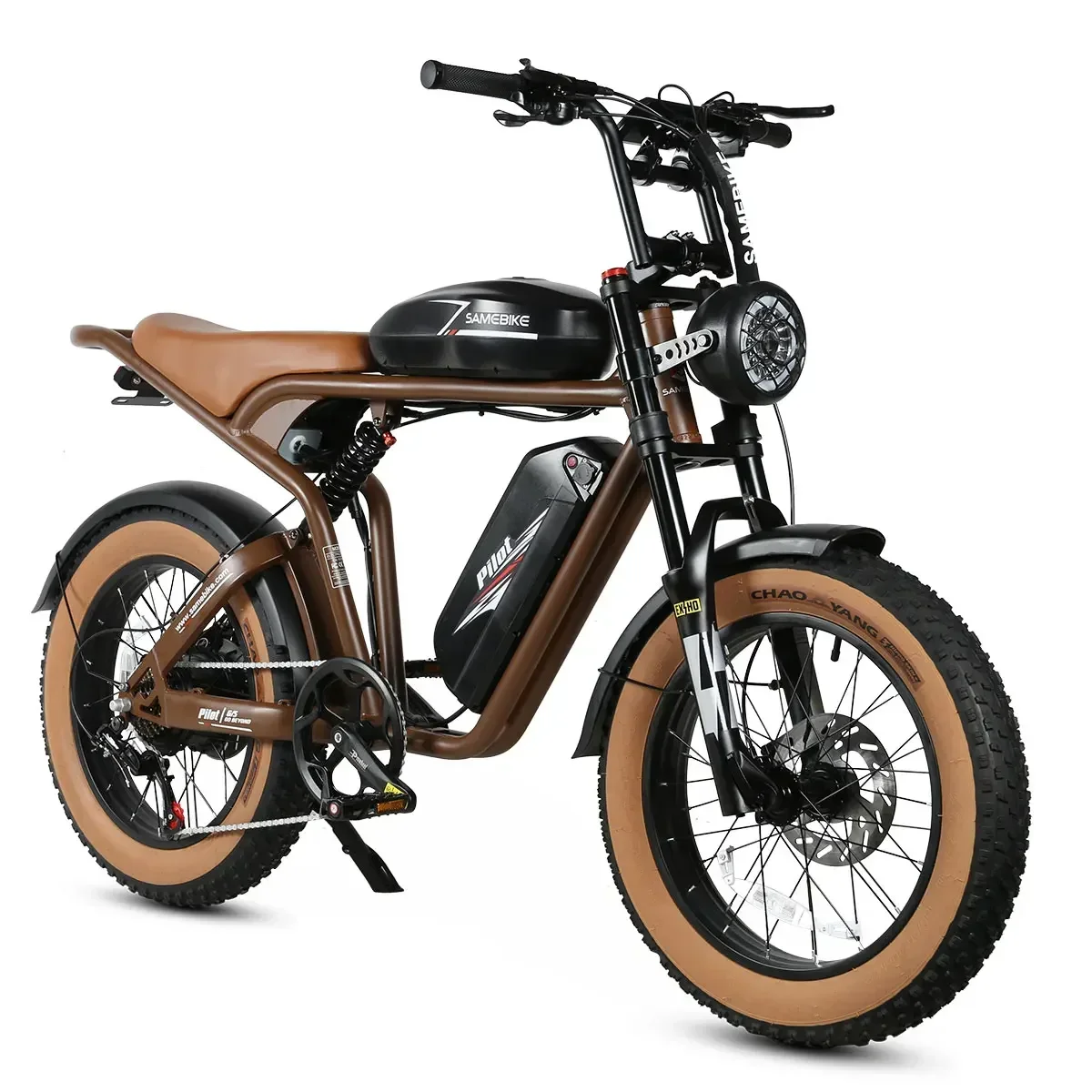 China US stock retro high battery life 1200w 48V 32Ah Dual Battery Remote Powerful 20"*4.0" Fat Tire Motorcycle Fat Ebike