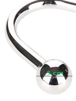 Metal Anal Hook With Ball Prostate Massager Butt Plug Anus Dilator Stainless Steel Sex Toys For Men Women Gay 6