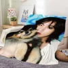 Tae V Flannel warm comfort  H-Hyung soft plush blanket for idol sofa living SINGER room kpop office bedroom travel K-Kim gift 2