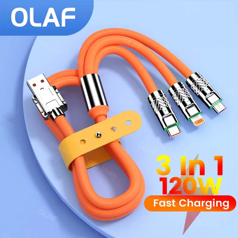 

6A в одном Super Line Micro USB C Быстрое зарядное устройство Micro USB C Линия передачи данных для iPhone 14 13 Samsung Xiaomi Huawei