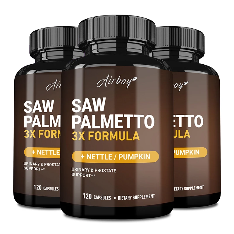 Saw Palmetto Supplement Men's Prostate Health Hair Growth Urinary Tract Health Relieve Frequent Urination