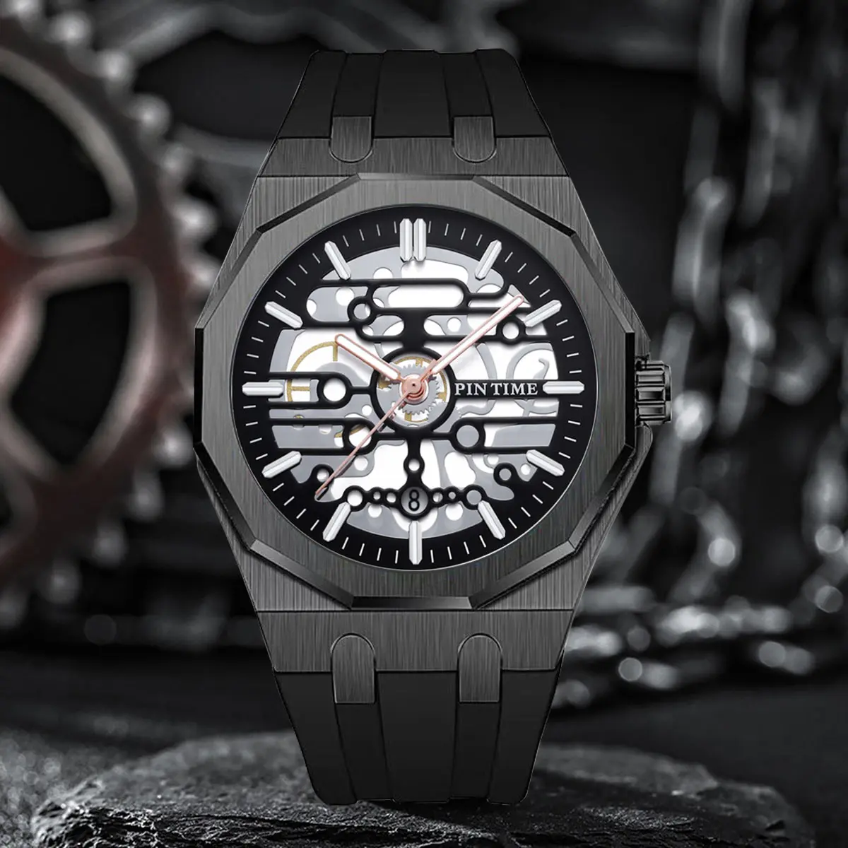 Orologio ottagonale da uomo di lusso delle migliori marche