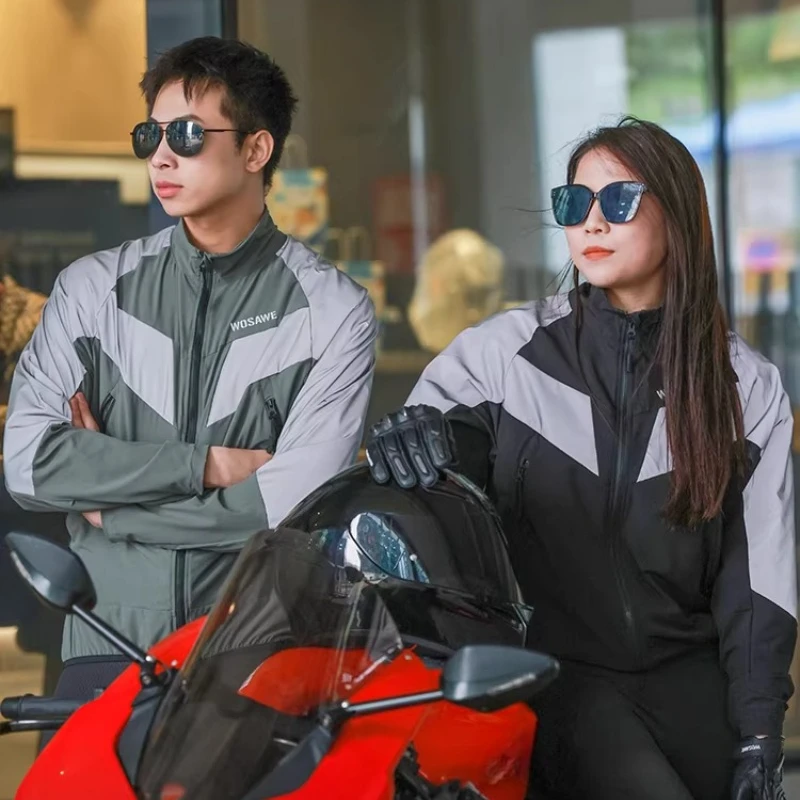 WOSAWE 사이클링 자켓 남성 여성 방풍 경량 통기성 MTB 자전거 윈드브레이커 로드 바이크 저지 레드불 자켓