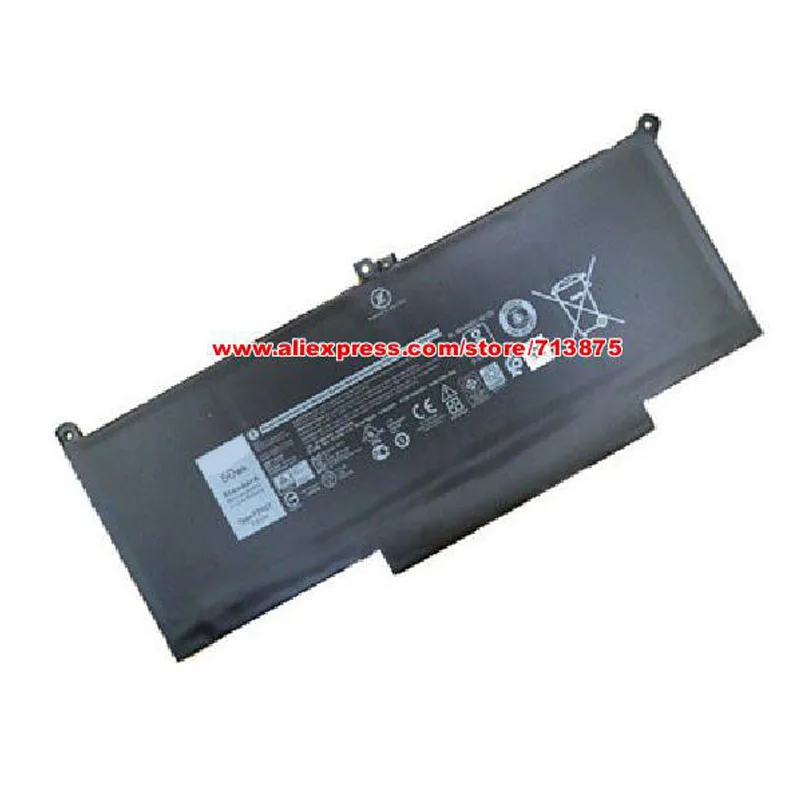 Genuine 7.6V 60Wh F3YGT 12 KG7VF Bateria
