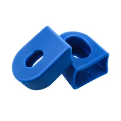 MUQZI Silicone Bike Crank Protection Boots - Durable Bicycle Crank Arm Covers (Blue)