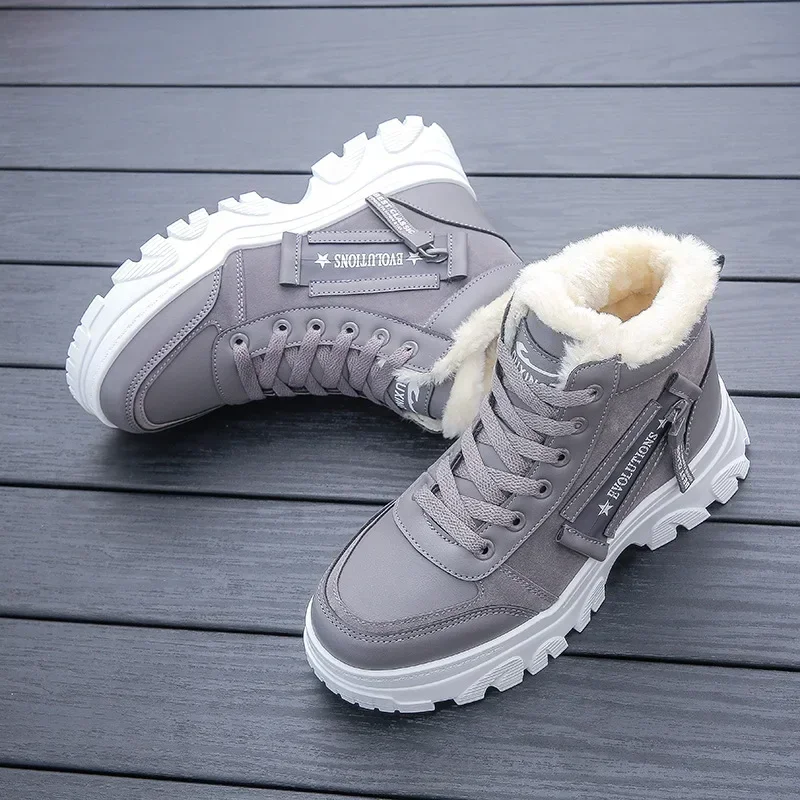 Winter Ankle Boots Winter Boots New Women Ankle Boots Warm Plush Woman Shoes Sneakers Flats Casual Ladies Cotton Shoes Short Snow