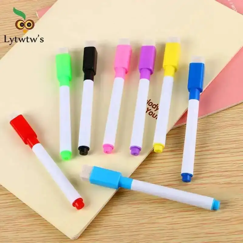 Whiteboard Pen Creative Brush Water-based Small Erasable Pen School Office Supplies 8 Pcs white marker pens pen marker marker pens whiteboard pens dry erase markers