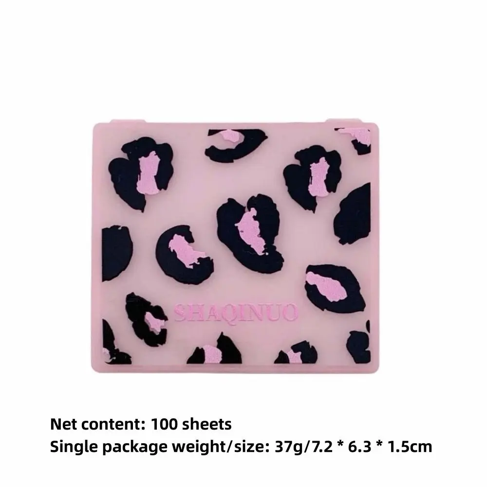 Facial Oil Blotting Paper Sheets With Mirror And Storage Box_voghion.com