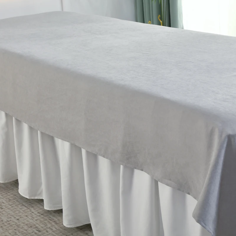 120x230cm 1Pcs Plain Beauty Salon Bed Sheets SPA Massage Tuina Anti-shrink Soft Skin-friendly Bedding Table Cover With/no Hole 6
