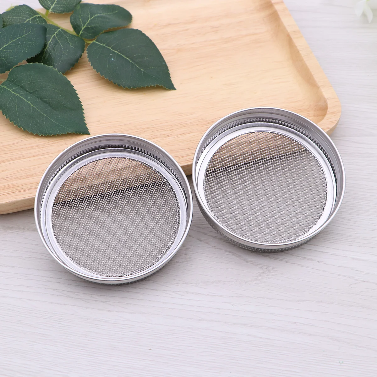 

6 Pcs Sprouting Lids for Jars Mesh Strainer Screen Filter Mason Stainless Steel