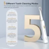 Sejoy 5 Modes Electric Toothbrush Rechargeable 12 Replacement Tooth brush Heads  Adult Ultrasonic Teeth Cleaning 4