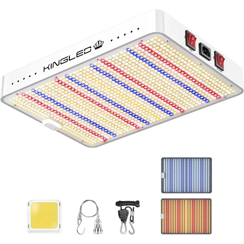 

KingLED 2024 Newest 2000w LED Grow Lights with Yield LEDs 3x3ft Coverage Full Spectrum Grow Lights