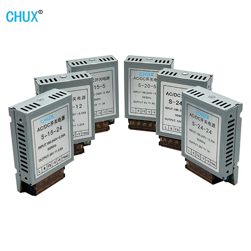 

CHUX 10w 20w 50w Ultra Thin Switching Power Supply 5v 12v 15v 24v 90v-260vac For Led Strip Light Single Output Power Supply