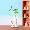 Mini Vase Model Flowerpot Vase Jar Handcrafted Doll House Miniature Decor Flower Pot Decor Green Plant Ornaments Vase Flowerpot 4