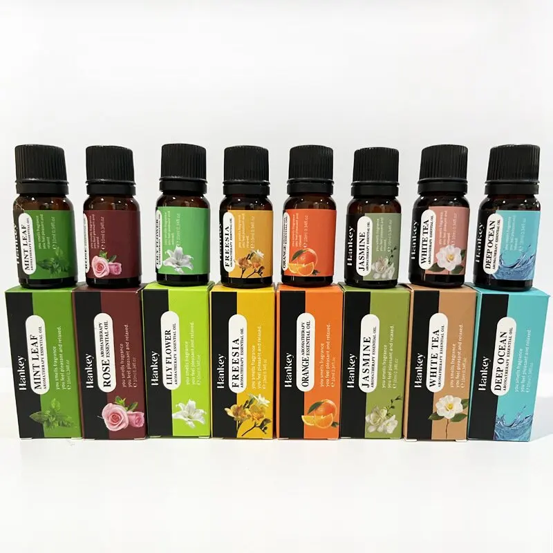 Assorted 20-Flavor Essential Oil Collection for Aromatherapy and Home Fragrance