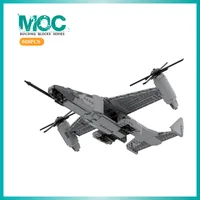 Hot MV-26 Falcon Technology Building Bricks Military Transport Aircraft Model Blocks Plane Military Fans Toys Bricks Gift 2