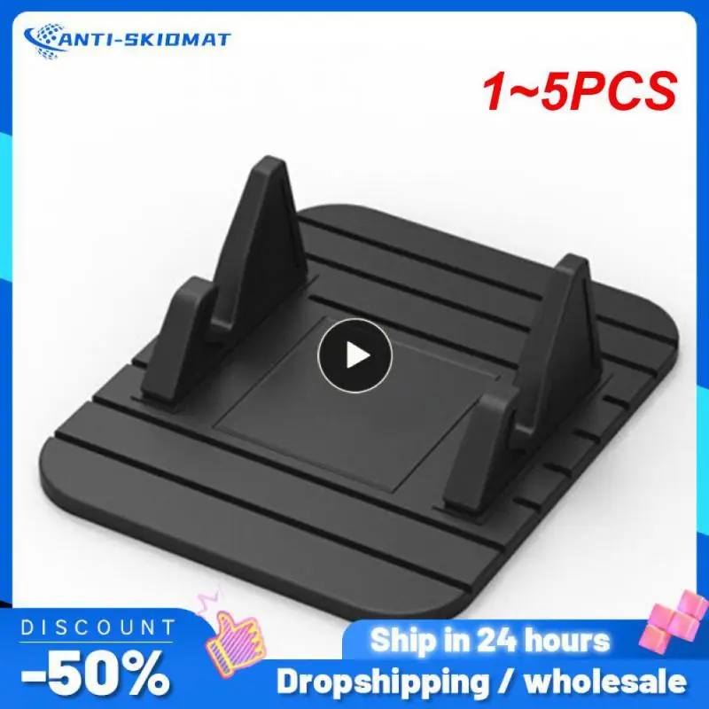 

1~5PCS Anti-slip Car Silicone Holder Mat Pad Dashboard Stand Mount for GPS Bracket Universal Car Interior Accessories