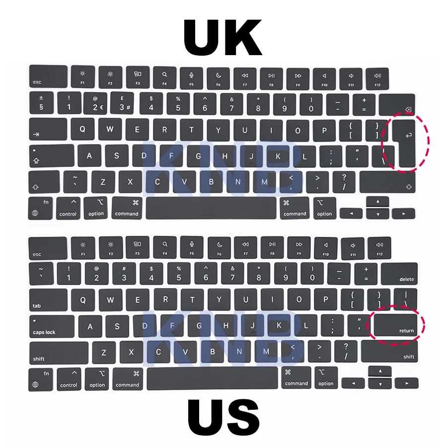 New Laptop Keyboard Keys Key Cap Black color For MacBook Air M2 M3