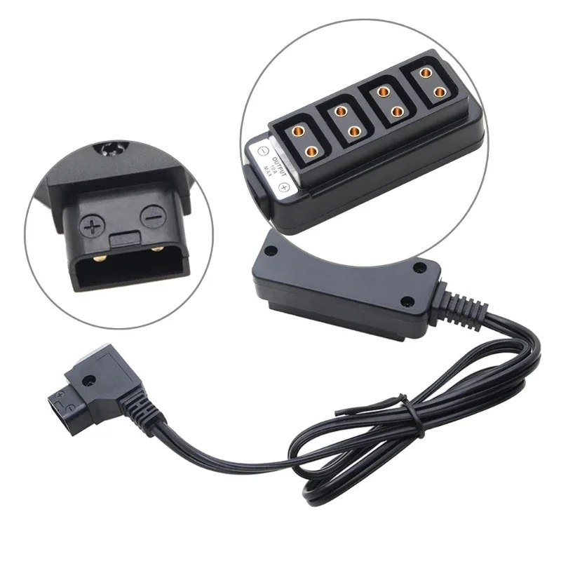 Spina Maschio D-Tap A Un Punto Distributore A Quattro Femmine Cavo Di Conversione Batteria D-Tap Maschio A Adattatore Femmina A 4 Porte