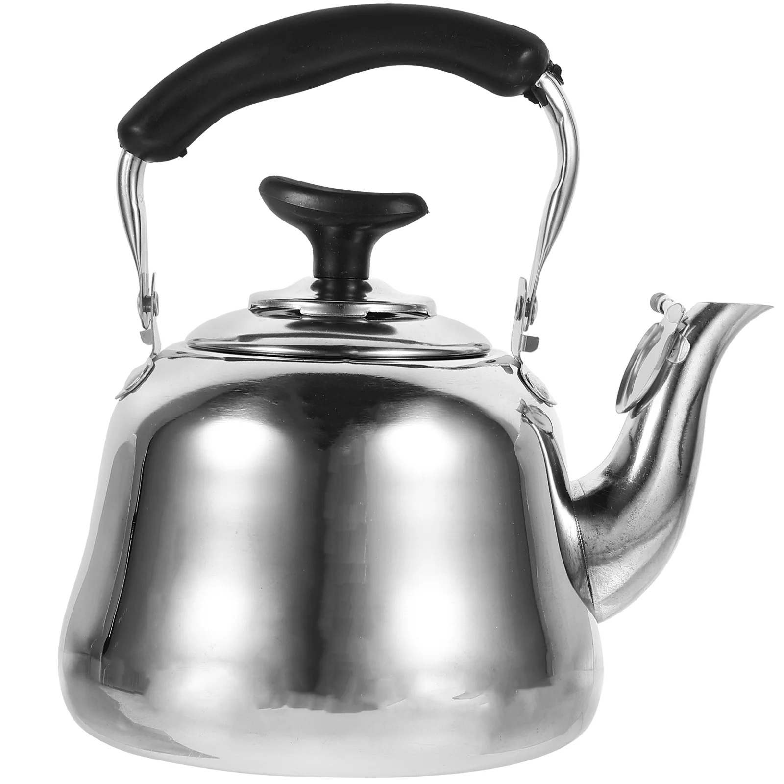 Stainless Steel Kettle Whistling Tea Water Holder Vintage Stovetop Teakettle Teapot for
