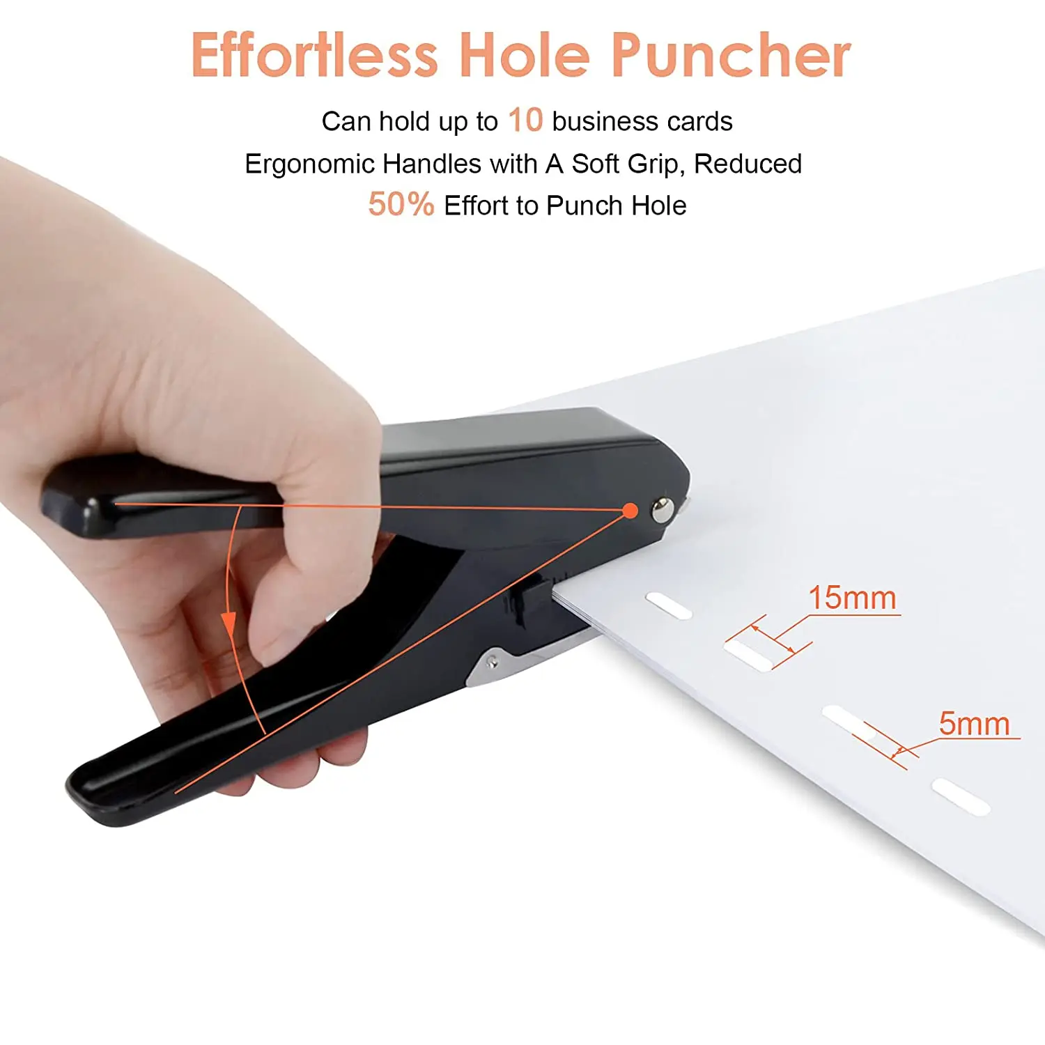 Paper Punch Hole Punching Tools Premium Metal Oval Single Hole Punch Durable Ellipse Hole Punch 4*15mm oval hole paper puncher