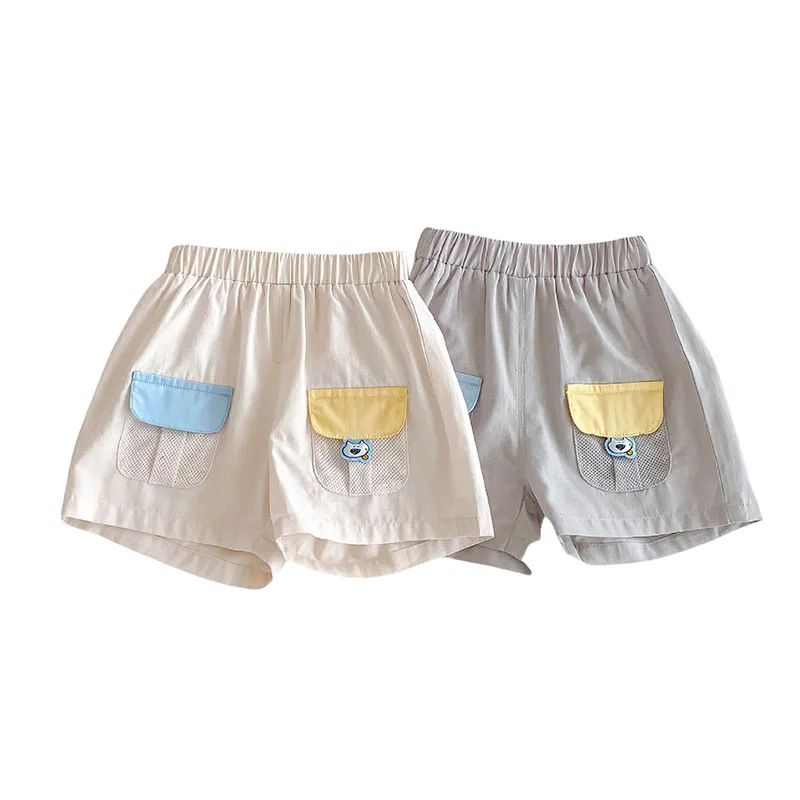 Girls Casual Color Block Shorts Kids Fashion Trousers