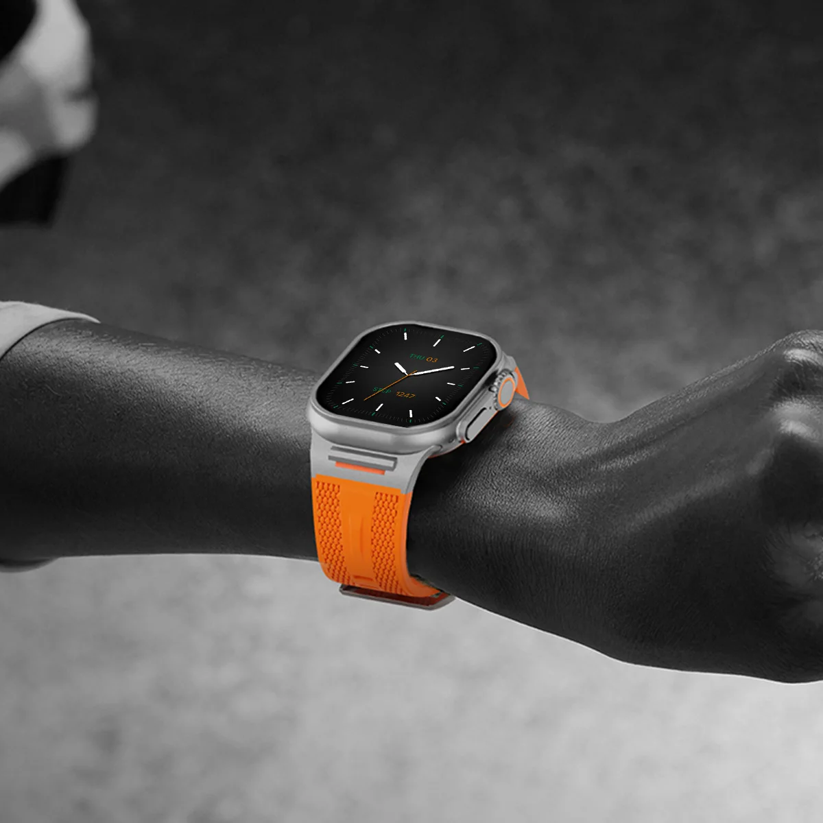 حزام رياضي للرجال مناسب لساعة أبل 46 ملم S10 49 ال...