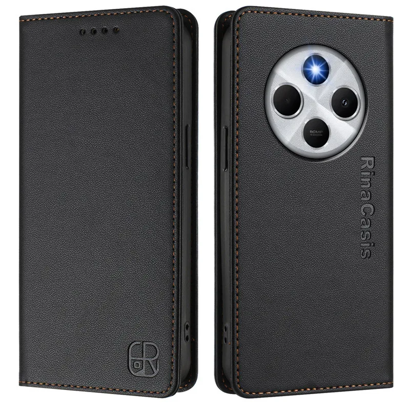 Luxury Anti-Theft Leather Wallet Flip Phone Case with Magnetic Closure