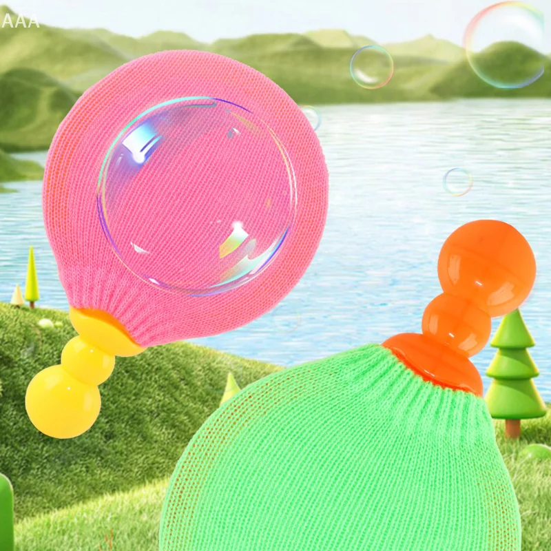Soap Bubble Ping Pong Racket Kids Sports Intertainment Toys Parent-child Interaction Table Tennis Bubble Racket Game 2Pcs