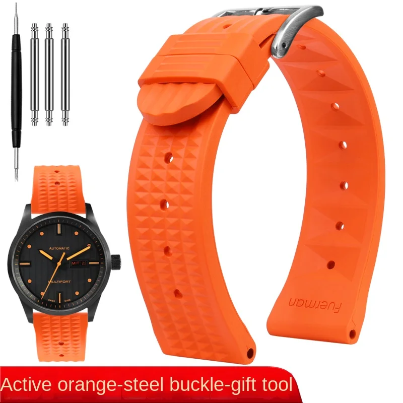 CINTURINO GOMMA COLOR COMPATIBILE CITIZEN PROMASTER AQUALAND Mm20 RACING - Foto 11