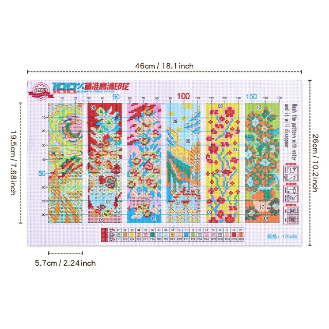 Ensemble de marque-pages en point de croix, peinture florale Vintage, Style brodé fait à la main, Art pour les amateurs de livres, cadeau élégant, 6 pièces 2