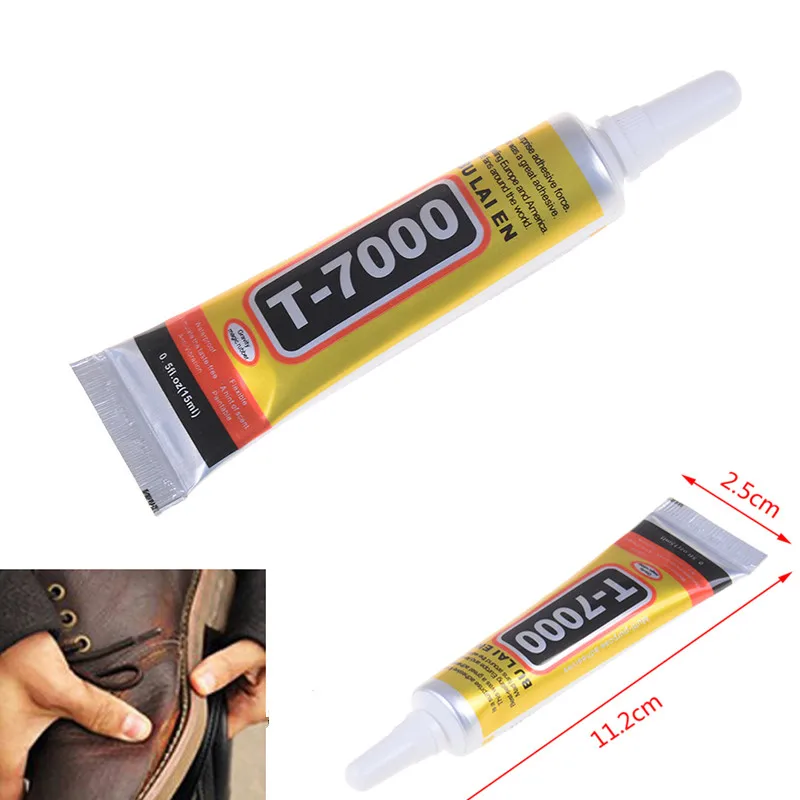 

15ml T-7000 Epoxy Resin Adhesive T7000 Black Liquid Glue Super Sealant Handset Touch Screen Rack Maintenance