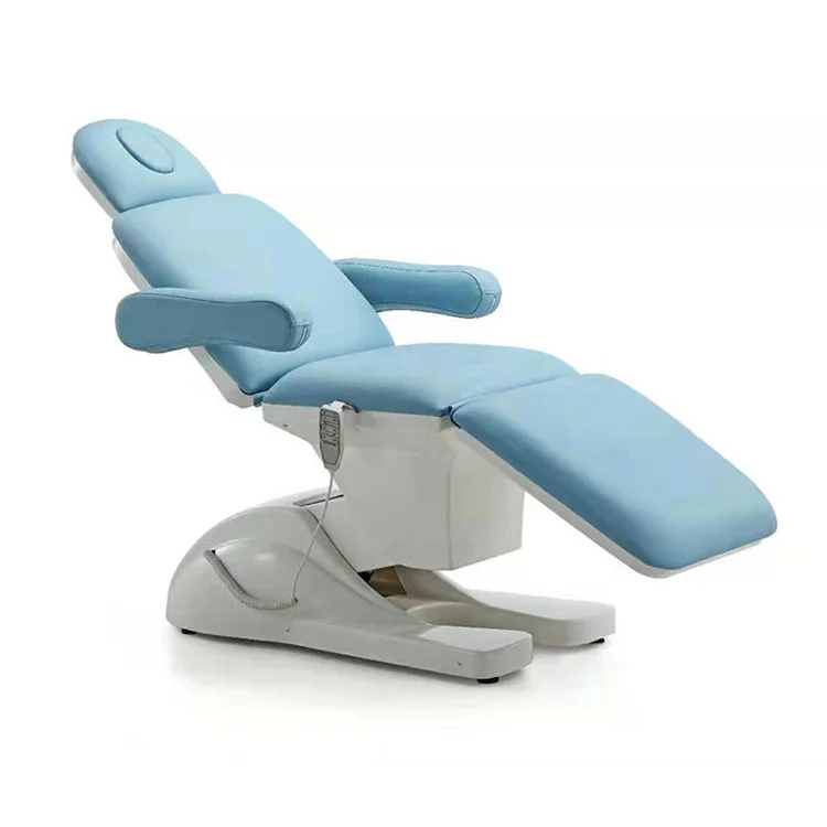 Cosmetic Bed Electric Cosmetology Chair Three Sections Eyelash Extension Beauty  Facial Massage Treatment Table with USB 5