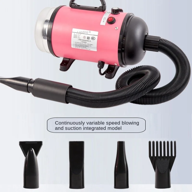 Pet Hair Dryer HONET PET High Power Low Noise Pet Water Blower Golden Hair Dryer Teddy Dog Hair Drying Box Large Dog