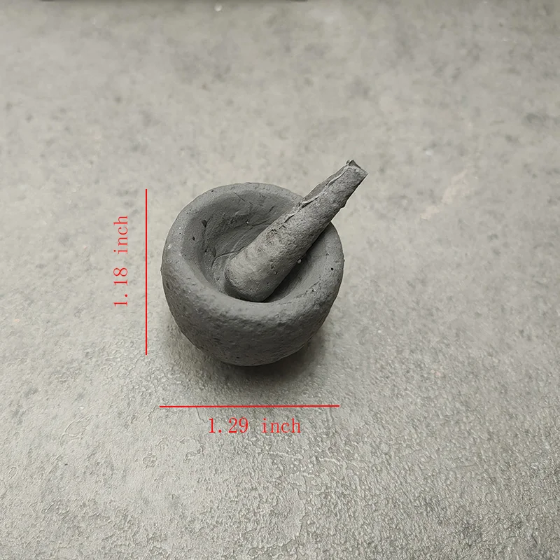 Doll House Mini Ramming Garlic Pot,Garlic Can Model for Dollhouse Kitchen Toy Decoration Accessories