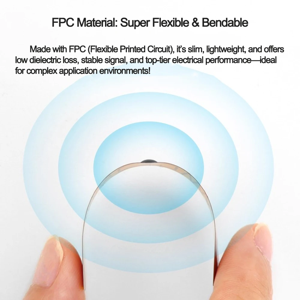 RFID UHF FPC 태그 Flexib 고온 저항성 전자 라벨 NXP U8 U9 MR6P 칩 ISO18000-6C 스마트 태그 860-960MHz 20PCS